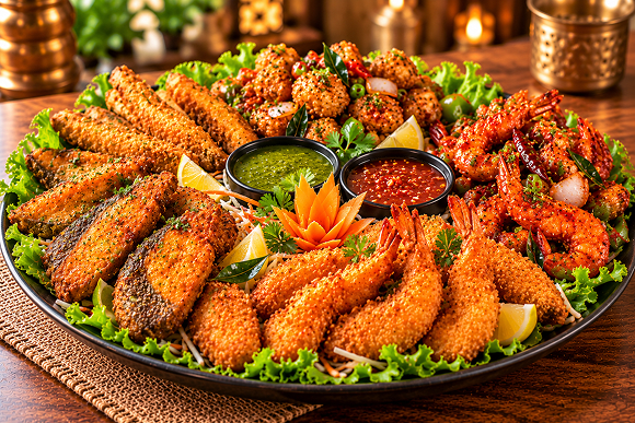 Gourmet Seafood Appetizer Platter